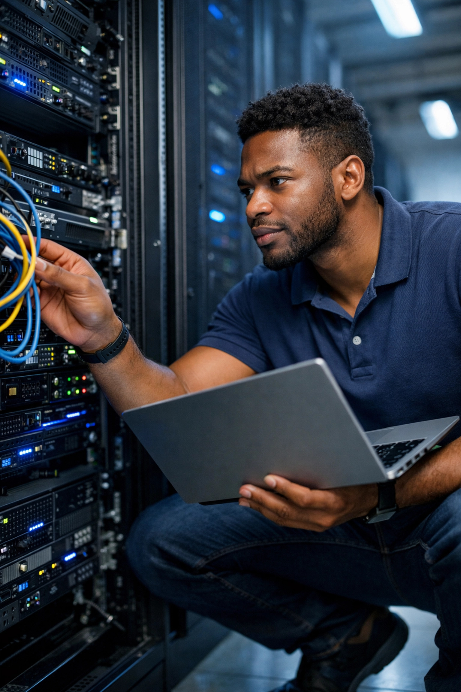 Professional working in IT infrastructure or field support